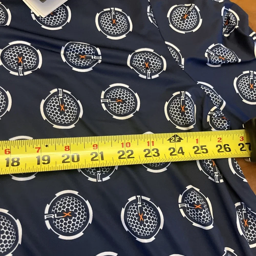 RLX RALPH LAUREN Polo Golf Ball All Over Print Classic Fit Performance Polo 2XL